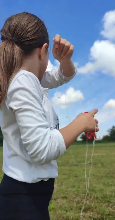 Cerf-volant terminé prêt à voler