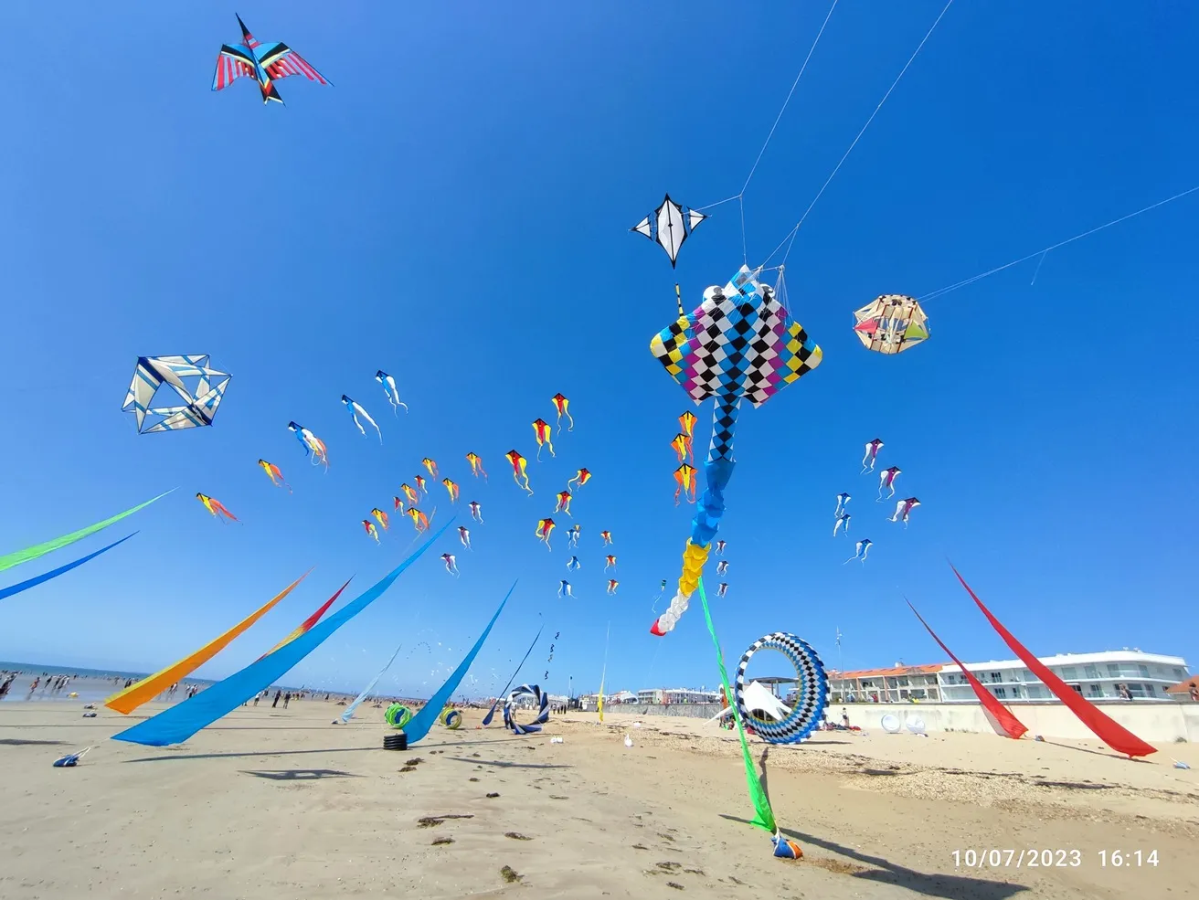 Animation de cerfs-volants Icare Encore lors d’un festival