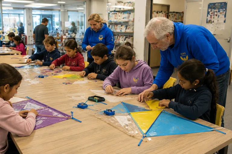 Atelier autour du cerf-volant