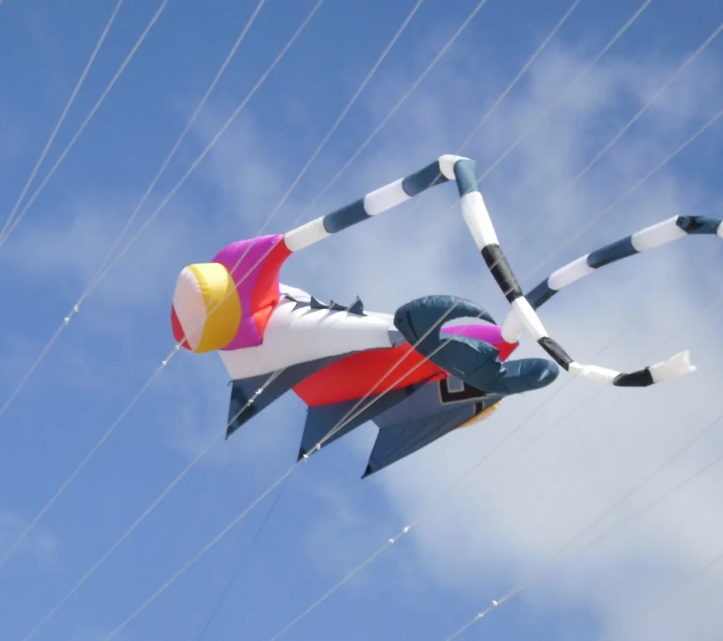 Voile de kitesurf récupérée pour le projet L’Art d’Après